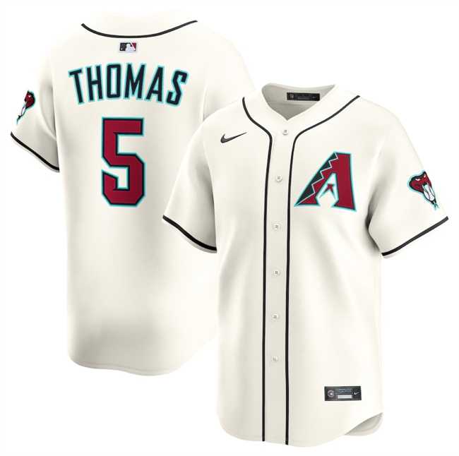 Mens Arizona Diamondbacks #5 Alek Thomas Cream Limited Stitched Jersey Dzhi